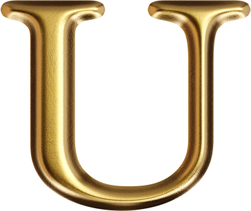 Gold Letter U